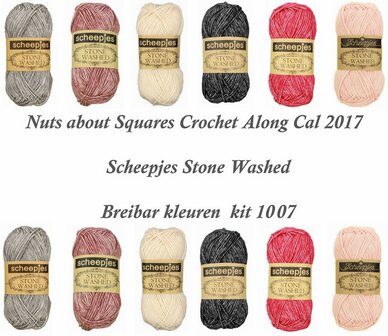 Nuts about Squares Cal 2017 kleur pakket 1007  