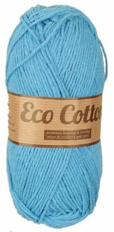 Eco Cotton zacht blauw 040 Lammy Yarns