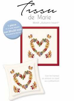 Tissu de Marie borduurpakket hartje