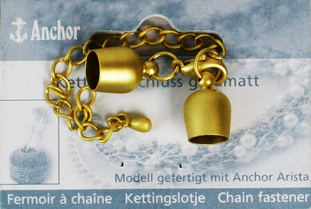 Anchor armbandsluiting mat goud kleur