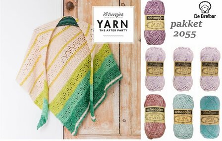 Scheepjes Forest Valley Shawl : Breibar kleur pakket 2055  benodigde garen plus gratis het patroonboekje nr 23