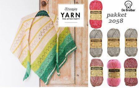 Scheepjes Forest Valley Shawl : Breibar kleur pakket 2058  benodigde garen plus gratis het patroonboekje nr 23