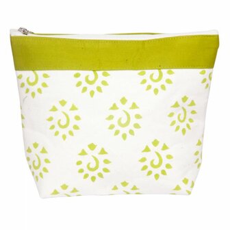 KnitPro Amber  tas met rits neon groen