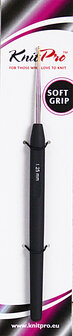 KnitPro haaknaald sofgrip zwart 1.25 mm