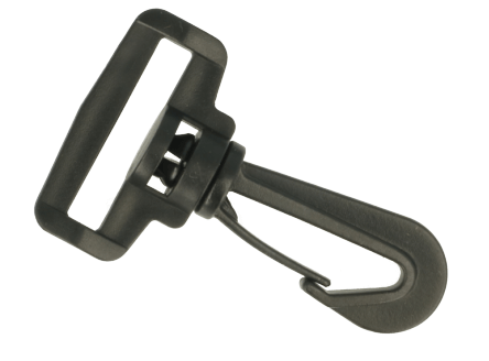 Musketonhaak zwart 32 mm 
