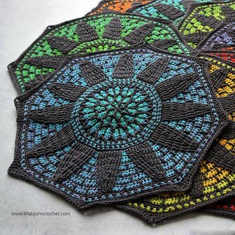 Stained Glass Wonder Blanket van Scheepjes Whirl en Whirlette compleet pakket met garen ( excl patroon)