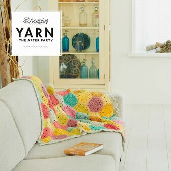 Confetti Blanket van Scheepjes Stone Washed en Stone&nbsp;Washed XL + gratis patroon The After Yarn Party 42 - deken haakpakket