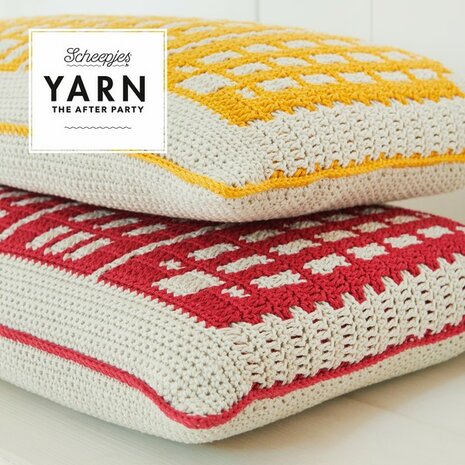 Canal Houses Cushion Scheepjes Catona - set van 2 kussens + gratis patroon The After Yarn Party 80