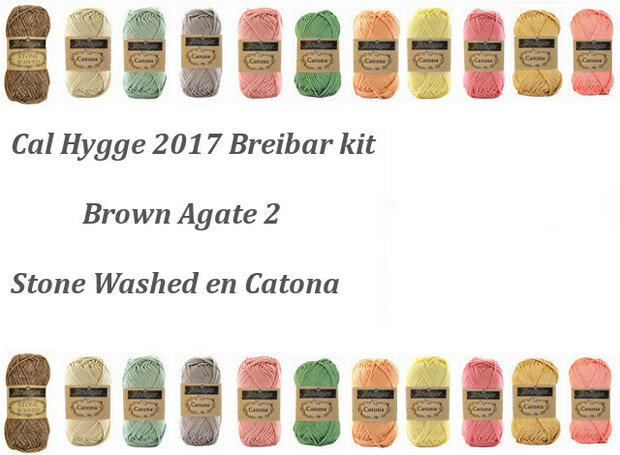 Hygge  Brown Agate 2 Cal 2017 pakket Let op! zie beschrijving