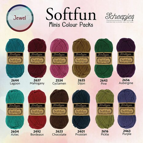 Softfun Jewel colour pack 12x20g  Scheepjes 