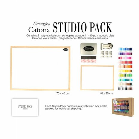 Scheepjes Studio pack inclusive Catona pack met 109 x 10 gram bolletjes