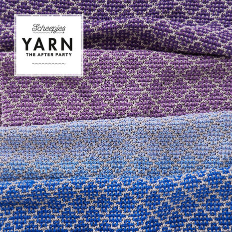 Lavender Trellis Wrap van Scheepjes Whirl en Whirlette  breipakket + gratis patroon YARN The After Party nr.71