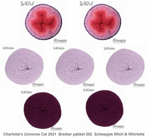 Charlotte’s Universe CAL 2021 Breibar pakket 202 van Scheepjes Whirl en Whirlette garenpakket