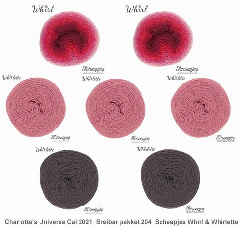 Charlotte’s Universe CAL 2021 Breibar pakket 204 van Scheepjes Whirl Ombré en Whirlette garenpakket