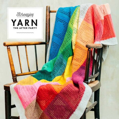 Rainbow Dots Blanket van Scheepjes Metropolis  + gratis patroon - ontworpen door Jellina Verhoef Pakket bestaat uit het Colourpack plus 3 bollen van 50 gram