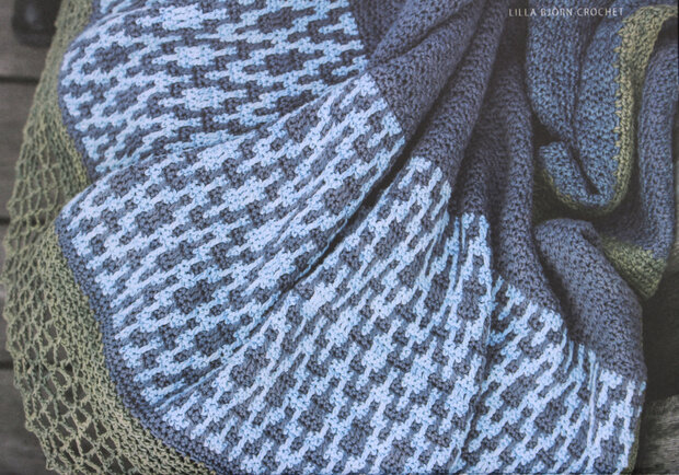 Pier 3 Blanket van Scheepjes Skies Light garen pakket - patroon staat in boek A Sea Story  - Lilla Björn Crochet