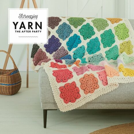 Memory Throw van Scheepjes Stone en River Washed  Breibar pakket 213 + gratis patroon