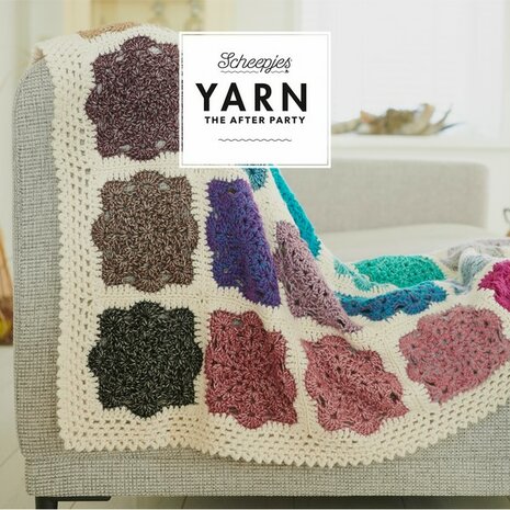 Memory Throw van Scheepjes Stone en River Washed  Breibar pakket 214 + gratis patroon