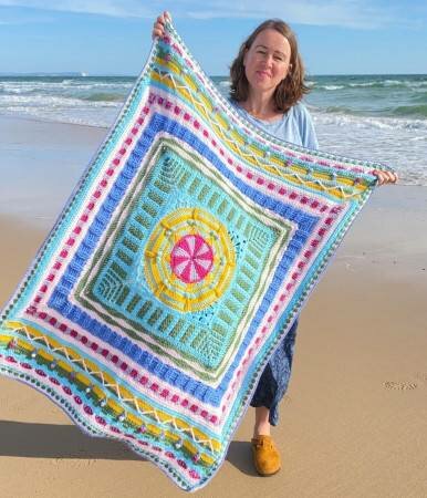 Down by the Sea Blanket - Bournemouth Beach Scheepjes Colour Crafter garen pakket