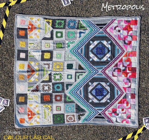 Scheepjes Colour Lab CAL 2023 Blanket - Metropolis kit + leuke extra's