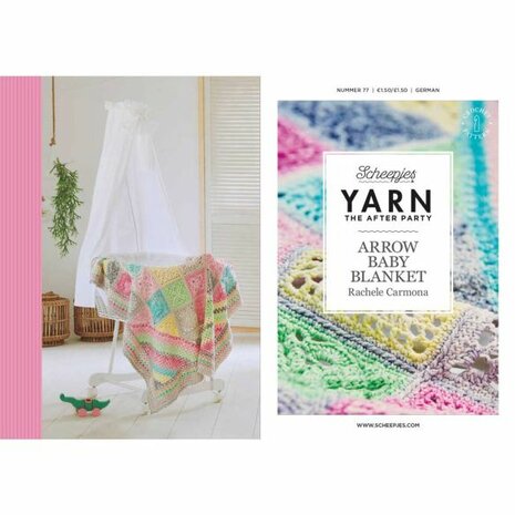 Arrow Baby Blanket van Scheepjes Aquarel garen pakket + gratis patroon YARN The After Party nr.77 