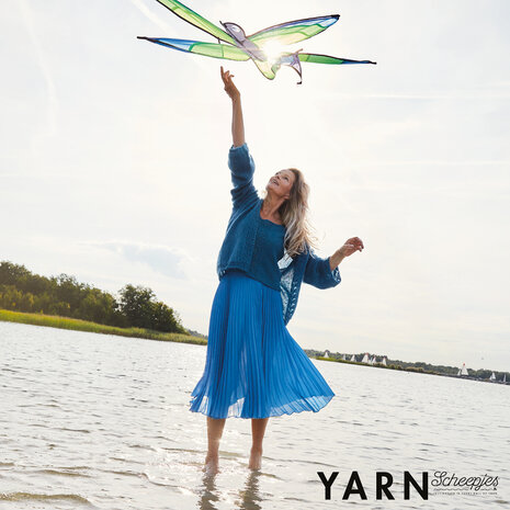 Spread Your Wings Twinset van Scheepjes Mohair Rhythm en Alpaca Rhythm Polka  door Cloé Elizabeth Birch  garen pakket 