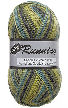 New Running 100 gram Multi sokkenwol kleur 704 Lammy Yarns
