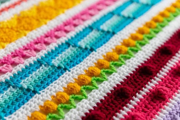 Rainbow Sampler Blanket 2 CAL Scheepjes Colour Crafter Origineel - compleet  garenpakket voor deze regenboog deken 2 Cal