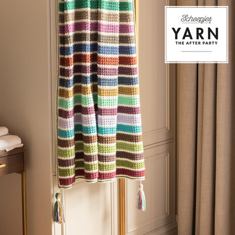 Stripes Blanket van Scheepjes Scrumptious compleet garen pakket + gratis Patroon YARN - The After Party 202