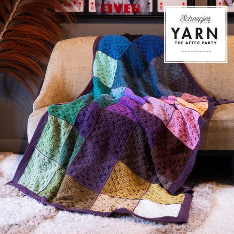 Squares Blanket van Scheepjes Scrumptious compleet garen pakket + gratis Patroon YARN - The After Party 203