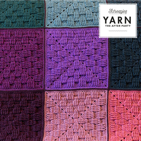 Squares en Stripes Blankets van Scheepjes Scrumptious compleet garen pakket + gratis Patronen YARN - The After Party 202 en 203