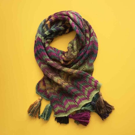 Scheepjes Harvest Scarf van Wanderlust - breipakket inclusief patroon