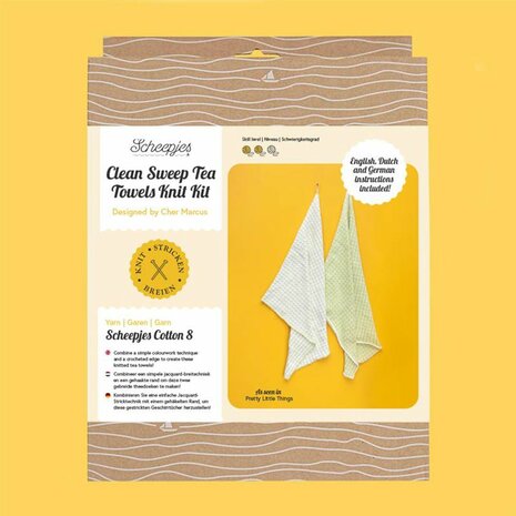 Scheepjes Clean Sweep Tea Towels breikit  + patroon