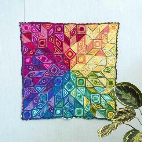 Scheepjes CAL 2024 Festival of Lights blanket - Organicon kit, incl 3 kaarten en een Scheepjes mok.