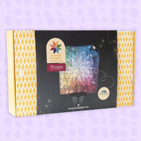 Scheepjes CAL Festival of Lights blanket - Metropolis kit incl gratis rolcentimeter