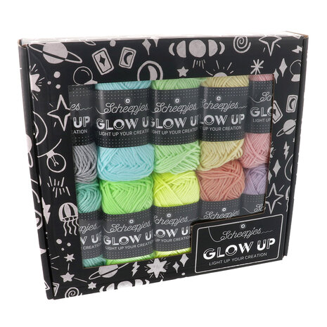 Scheepjes Glow Up colour pack 10 x 25 gram bolletjes