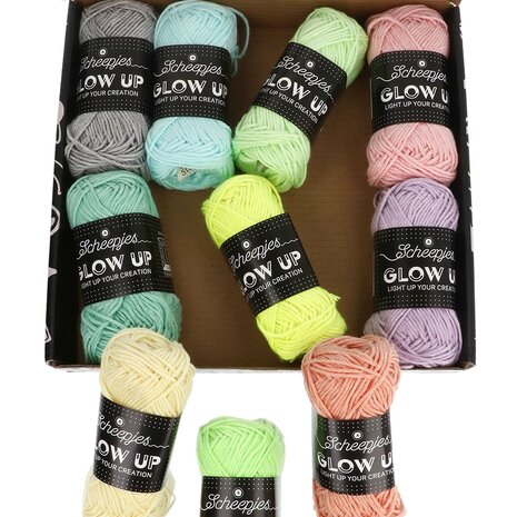 Scheepjes Glow Up colour pack 10 x 25 gram bolletjes