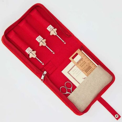 Oxford Punchnaald set van 3 regular Natural Wood maat 8-10