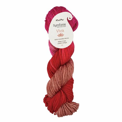 Symfonie Viva variegated 1022 Rhubarb