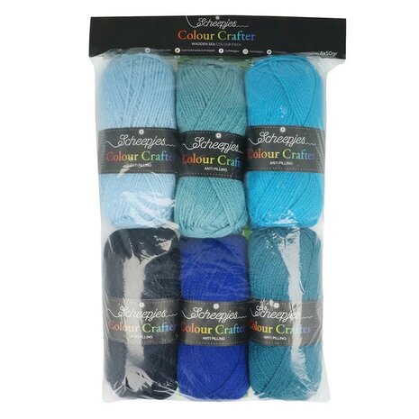Scheepjes Colour Crafter colour pack 6x50g Wadden Sea