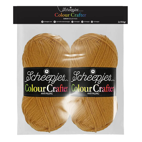 Scheepjes Colour Crafter Solid Pack 2x150g Burum