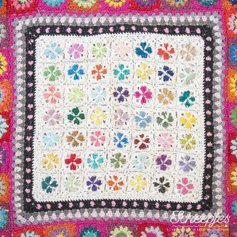 Clover Bloom Blanket van Scheepjes Terazzo - garen pakket + gratis patroon