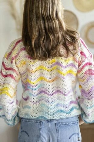 Misha Sweater van Scheepjes Stone Washed Minerals garen pakket + gratis patroon