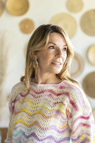Misha Sweater van Scheepjes Stone Washed Minerals garen pakket + gratis patroon