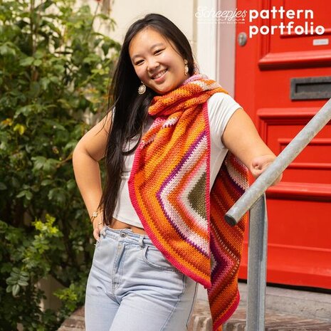 Zinnia Zigzag Scarf van Scheepjes Colour Crafter garenpakket + patroon boekje