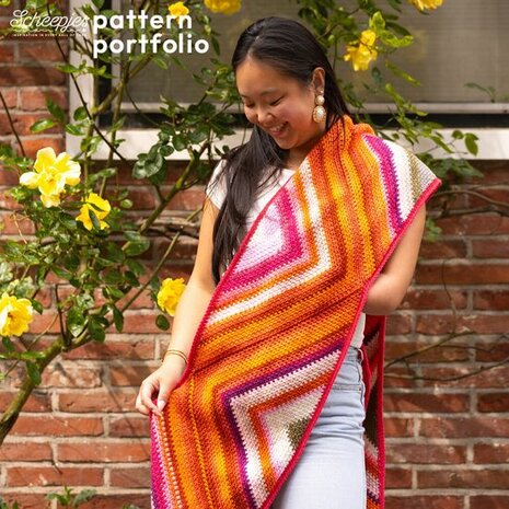 Zinnia Zigzag Scarf van Scheepjes Colour Crafter garenpakket + patroon boekje