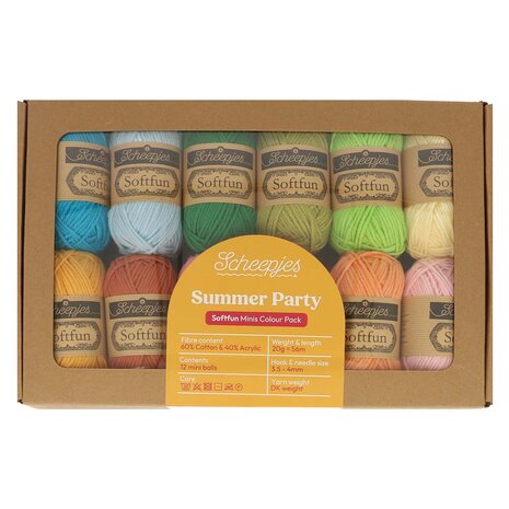 Softfun Summer Party colour pack 12x20g Scheepjes 