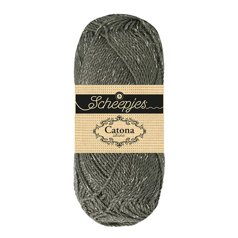 Scheepjes Catona Shine - 242-S Metal Grey - Silver