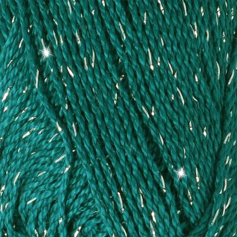 Scheepjes Catona Shine -Scheepjes - 401-S Dark Teal - Silver
