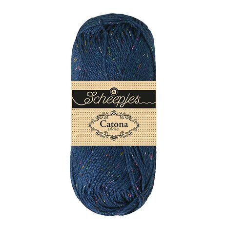 Scheepjes Catona Shine -Scheepjes - 527-R Midnight - Rainbow